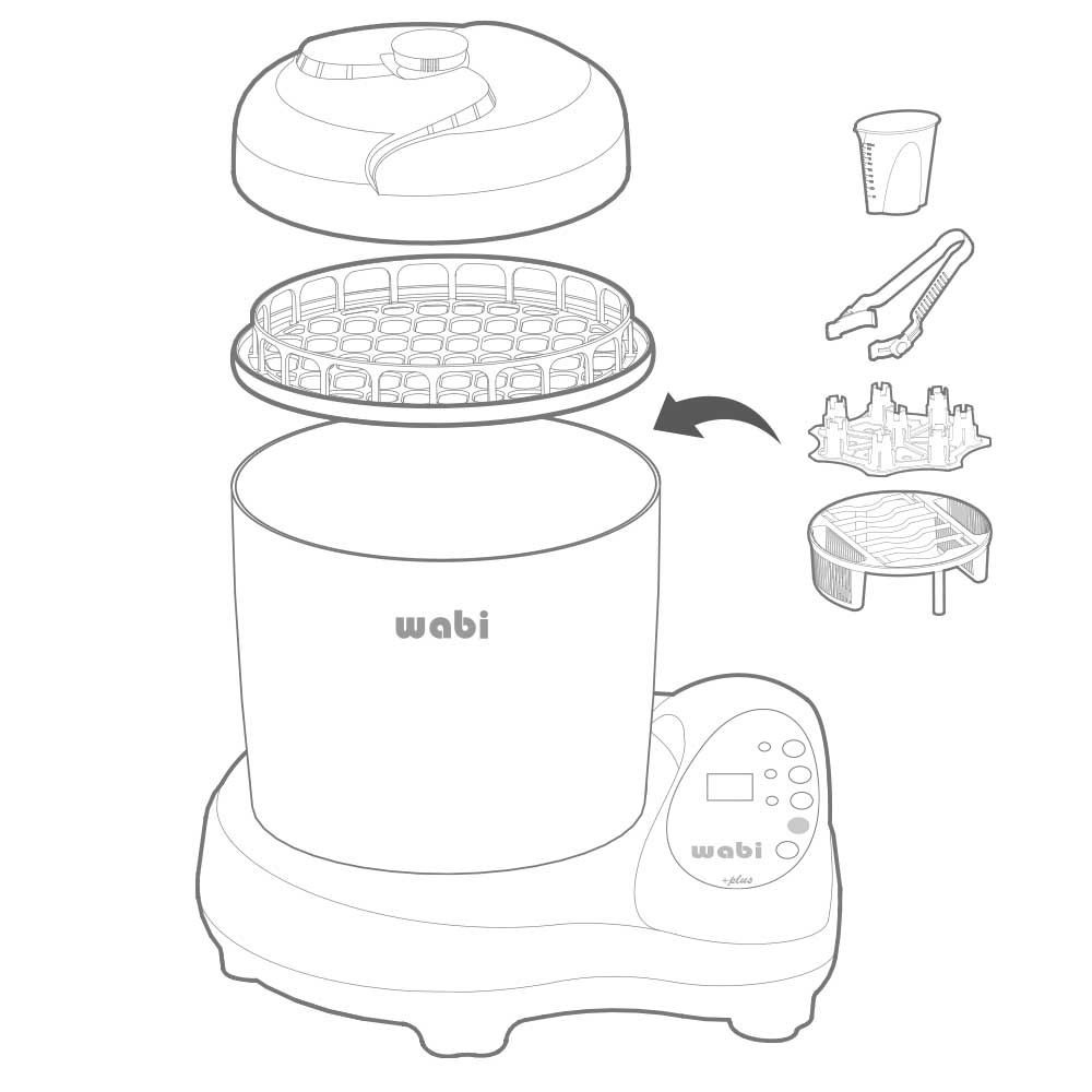 Replacement parts for WABI® Steam Sterilizer Device