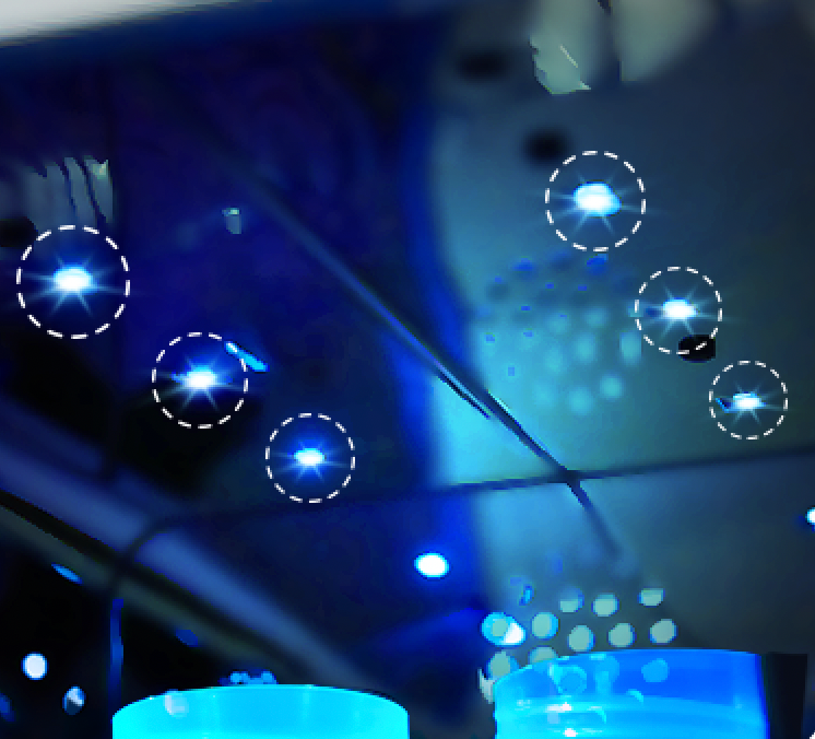 Sanitizer controls and sleek design